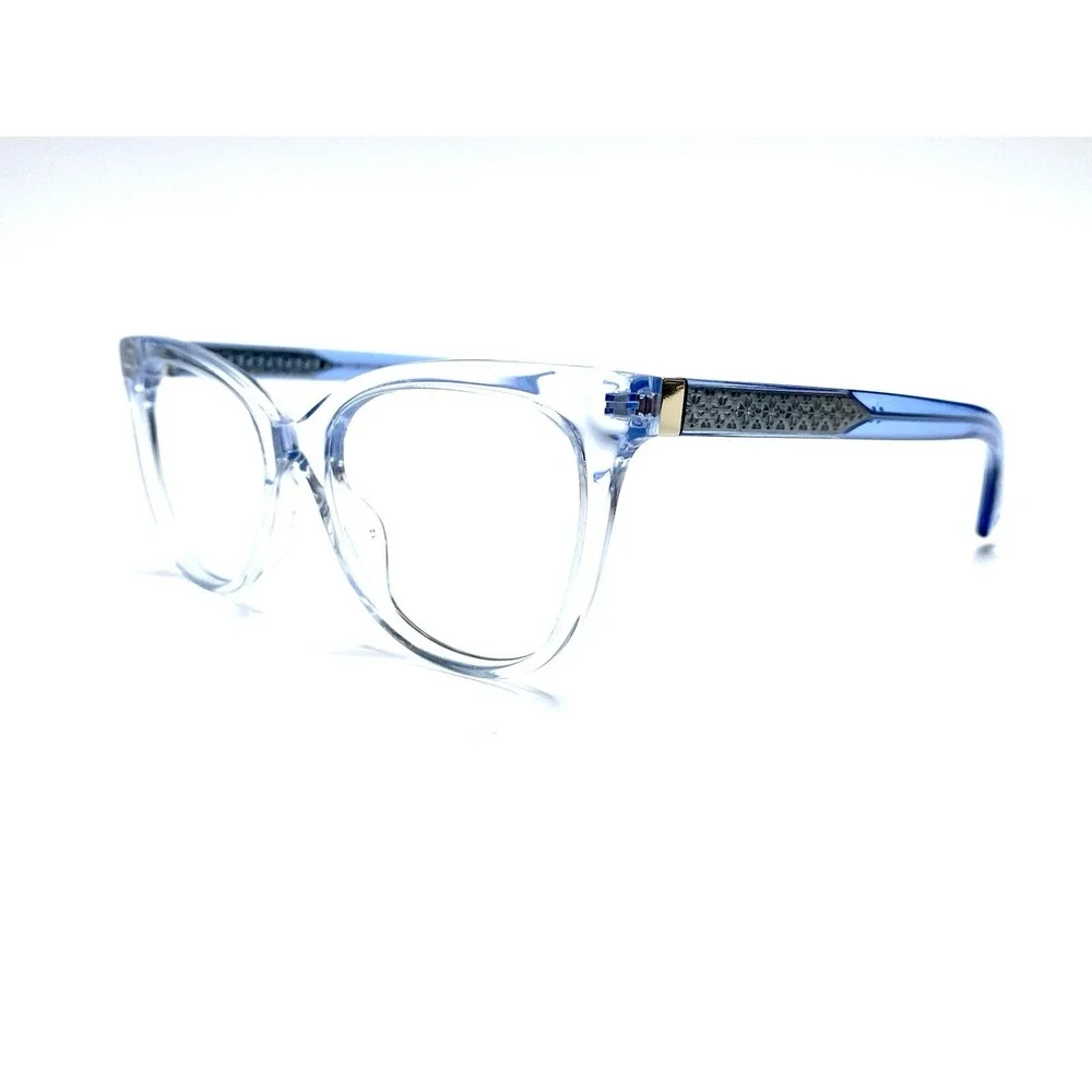 New Kate Blue Clear Cat Eye Frame Eyeglasses Nevaeh PJP 50 17 140